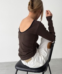 CANAL JEAN | Miller 背あきカップ付きロンT(Tシャツ/カットソー)