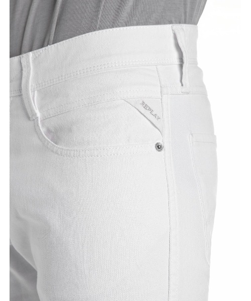 REPLAY（リプレイ）の「スリムフィットANBASS ホワイトストレッチデニム（デニムパンツ・メンズ・ホワイト・W36xL32/W34xL32/W32xL32/W31xL32/W30xL32/W29xL32/W28xL32/W33xL32）」の6枚目の写真