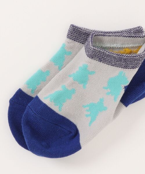 zuppa di zucca(ズッパ デ ズッカ)の「フレブル柄スニーカーソックス(ソックス/靴下・キッズ・グリーン/ネイビー・S/L/LL/M)」の3枚目の写真