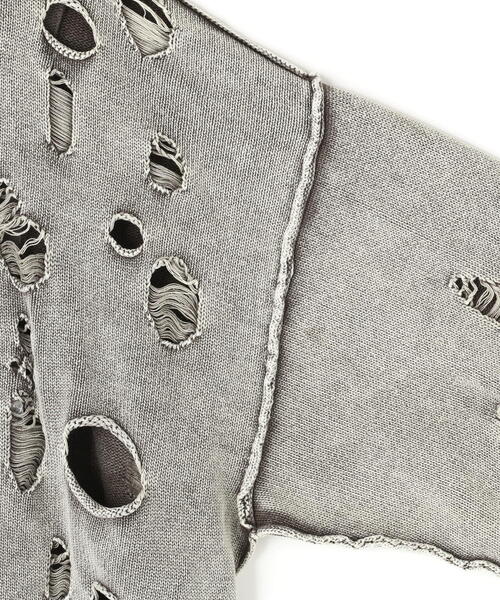 DANKE SCHON（ダンケシェーン）の「DankeSchon/ダンケシェーン/ACID WASH TENJIKU CREWNECK（ニット/セーター・レディース・ベージュ/ブラック・L/M）」の20枚目の写真
