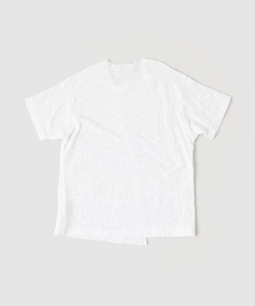 sulvam（サルバム）の「SULVAM ブロークンアシンメトリーT（Tシャツ/カットソー・メンズ・ブラック/ホワイト・MEDIUM）」の3枚目の写真