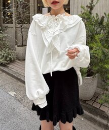 w closet | レースアップスウェット(Tシャツ/カットソー)