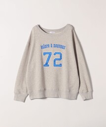 SHIPS any:〈洗濯機可能〉USAコットン 裏毛 ナンバリング ルーズ スウェット