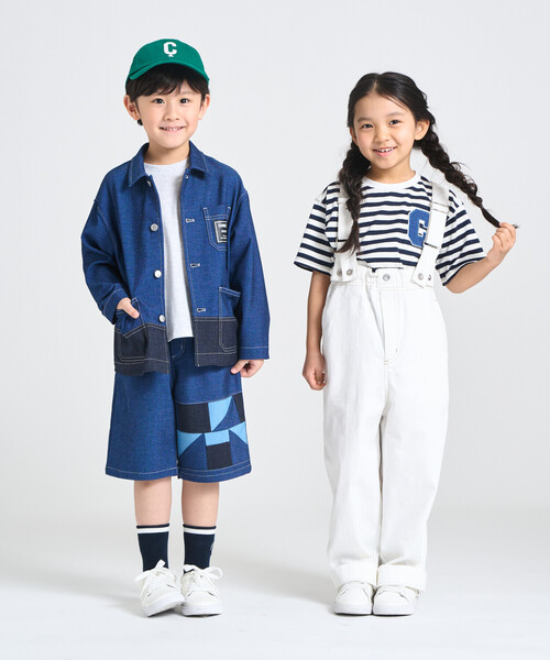 COMME CA ISM(コムサイズム)の「デニムライクストレッチ ハーフパンツ(その他パンツ・キッズ・ブルー・100cm/110cm/120cm/130cm/140cm/150cm)」の4枚目の写真