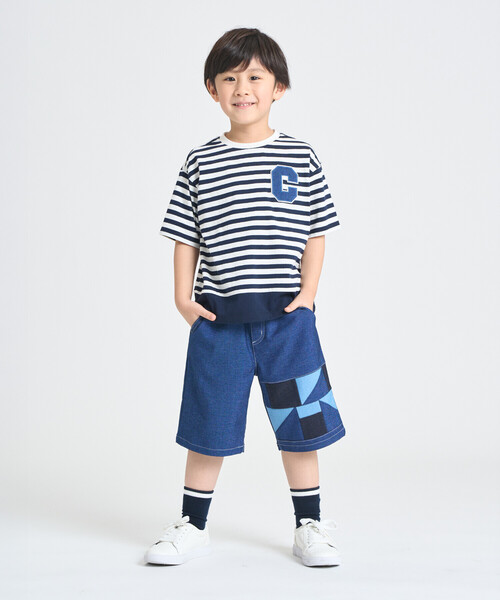 COMME CA ISM(コムサイズム)の「デニムライクストレッチ ハーフパンツ(その他パンツ・キッズ・ブルー・100cm/110cm/120cm/130cm/140cm/150cm)」の8枚目の写真