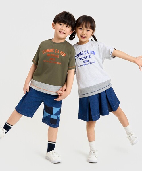 COMME CA ISM(コムサイズム)の「デニムライクストレッチ ハーフパンツ(その他パンツ・キッズ・ブルー・100cm/110cm/120cm/130cm/140cm/150cm)」の10枚目の写真