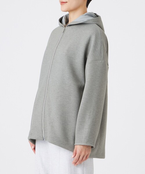 マシンウォッシャブル】ダンボールニットパーカー（パーカー）｜EVEX