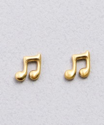 gargle | gargle ガーグル:STAINLESS ステンレスシリーズ 音符2 ミュージック 音楽 ピアス(ピアス(両耳用))