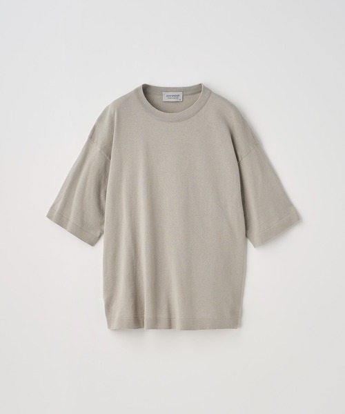 JOHN SMEDLEY(ジョンスメドレー)の「コットンニットTシャツ(ニット/セーター・レディース・ベージュ系その他6・S)」の1枚目の写真