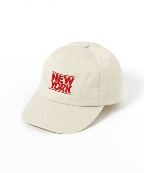 BAYFLOW（ベイフロー）の「[コーデのポイントに♪]コットンツイルロゴCAP(KIDS)（キャップ・キッズ・ブラウン/ブルー/オフホワイト・FREE）」の12枚目の写真
