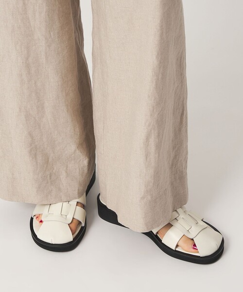 ODETTE E ODILE（オデットエオディール）の「ニュークラシックフィッシャーマン サンダル30↑（サンダル・レディース・オフホワイト/ブラック・24.5cm/24cm/23.5cm/23cm/22.5cm/25cm/22cm）」の9枚目の写真