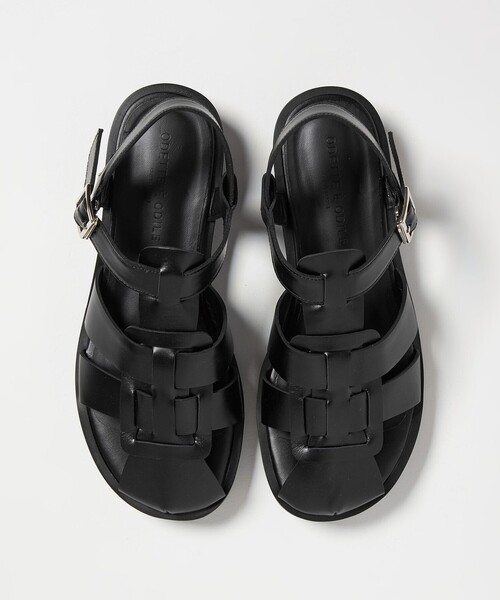 ODETTE E ODILE（オデットエオディール）の「ニュークラシックフィッシャーマン サンダル30↑（サンダル・レディース・オフホワイト/ブラック・24.5cm/24cm/23.5cm/23cm/22.5cm/25cm/22cm）」の12枚目の写真