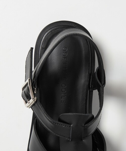 ODETTE E ODILE（オデットエオディール）の「ニュークラシックフィッシャーマン サンダル30↑（サンダル・レディース・オフホワイト/ブラック・24.5cm/24cm/23.5cm/23cm/22.5cm/25cm/22cm）」の16枚目の写真