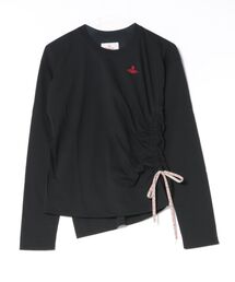 Vivienne Westwood | オーガニックドライ天竺ドローストリングギャザーLSトップ(Tシャツ/カットソー)