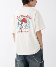 【a-r】〔RedCapGirl/レッドキャップガール〕冷感スラブ天竺 イラストプリント 半袖Tシャツ 接触冷感/速乾