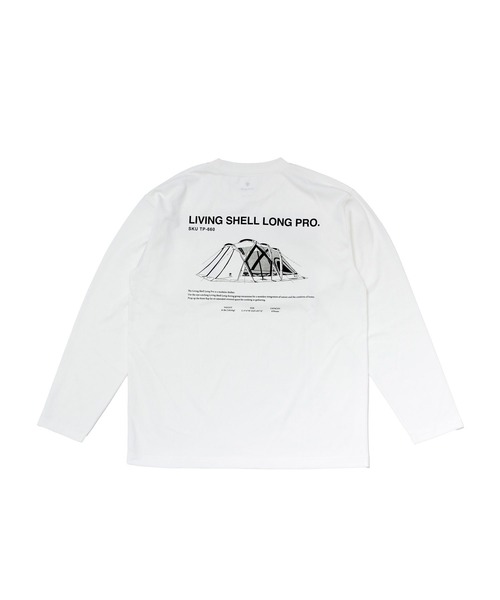 Snow Peak(スノーピーク)の「【オンライン限定】Living Shell Long Pro. L/S Tshirt 長袖 ロンT Tシャツ(Tシャツ/カットソー・メンズ・オフホワイト/ブラック・XXL/XL/L/M/S)」の15枚目の写真