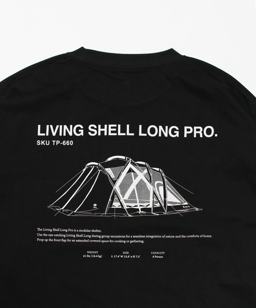 Snow Peak(スノーピーク)の「【オンライン限定】Living Shell Long Pro. L/S Tshirt 長袖 ロンT Tシャツ(Tシャツ/カットソー・メンズ・オフホワイト/ブラック・XXL/XL/L/M/S)」の14枚目の写真