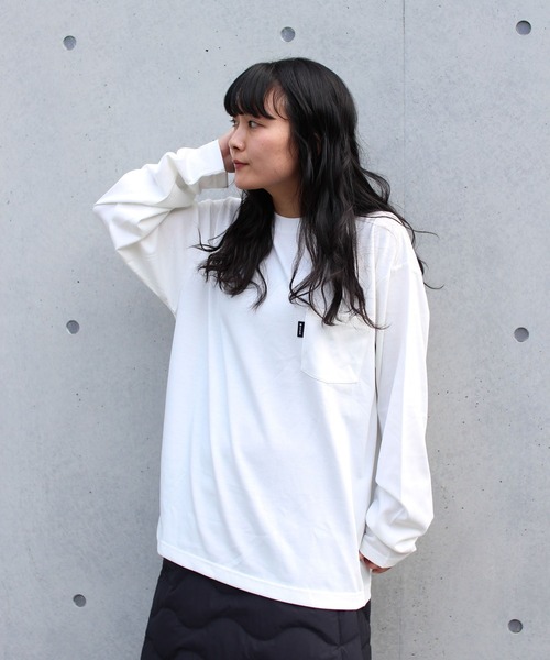 Snow Peak(スノーピーク)の「【オンライン限定】Living Shell Long Pro. L/S Tshirt 長袖 ロンT Tシャツ(Tシャツ/カットソー・メンズ・オフホワイト/ブラック・XXL/XL/L/M/S)」の4枚目の写真