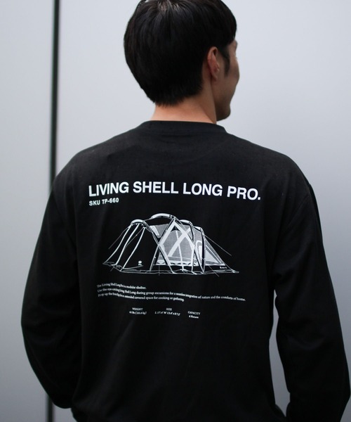 Snow Peak(スノーピーク)の「【オンライン限定】Living Shell Long Pro. L/S Tshirt 長袖 ロンT Tシャツ(Tシャツ/カットソー・メンズ・オフホワイト/ブラック・XXL/XL/L/M/S)」の9枚目の写真