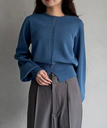 &g'aime | 【&ｇ'aime 】シアーラインニット　Sheer Line Knit(ニット/セーター)