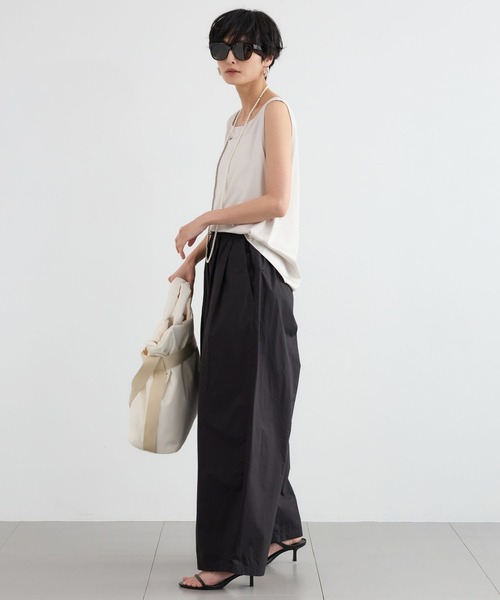 BARNYARDSTORM（バンヤードストーム）の「BARNYARDSTORM / サテンタンク / ハンドウォッシャブル（タンクトップ・レディース・チャコールグレー/ホワイト系その他・FREE）」の8枚目の写真