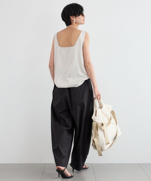 BARNYARDSTORM（バンヤードストーム）の「BARNYARDSTORM / サテンタンク / ハンドウォッシャブル（タンクトップ・レディース・チャコールグレー/ホワイト系その他・FREE）」の9枚目の写真