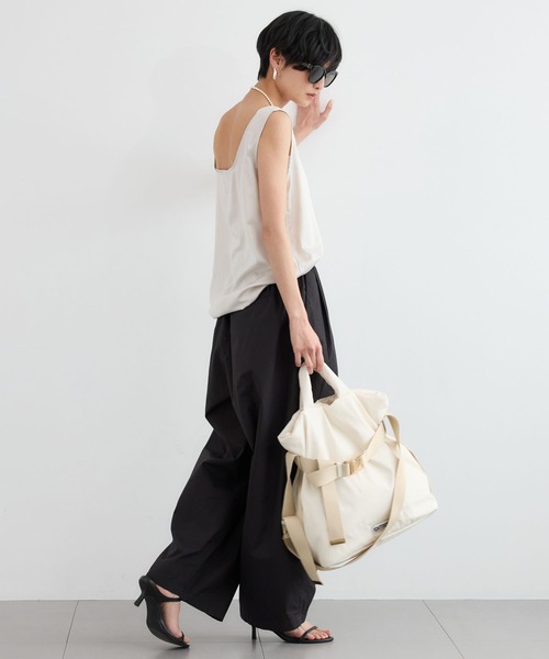 BARNYARDSTORM（バンヤードストーム）の「BARNYARDSTORM / サテンタンク / ハンドウォッシャブル（タンクトップ・レディース・チャコールグレー/ホワイト系その他・FREE）」の10枚目の写真