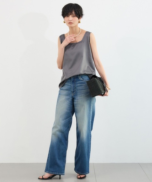 BARNYARDSTORM（バンヤードストーム）の「BARNYARDSTORM / サテンタンク / ハンドウォッシャブル（タンクトップ・レディース・チャコールグレー/ホワイト系その他・FREE）」の19枚目の写真