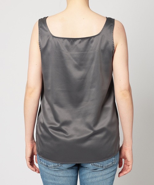 BARNYARDSTORM（バンヤードストーム）の「BARNYARDSTORM / サテンタンク / ハンドウォッシャブル（タンクトップ・レディース・チャコールグレー/ホワイト系その他・FREE）」の22枚目の写真