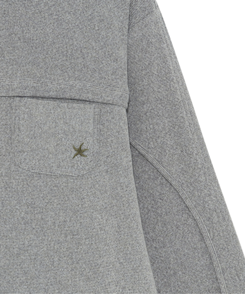 THECOLDESTMOMENT（ザコールデストモーメント）の「TCM cozy line jersey zip-up (grey)（その他アウター・レディース・その他・SMALL/MEDIUM/LARGE）」の4枚目の写真