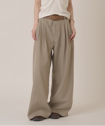 hazyl（ヘイジル）の「2 tuck straight wide slacks / ツータックストレートワイドスラックス（その他パンツ）」