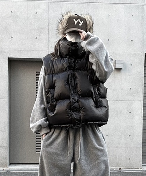 YACA(ヤーカ)の「Compact Padding Vest/コンパクトパディングベスト【unisex item】(ベスト・レディース・ブラック・FREE)」の1枚目の写真