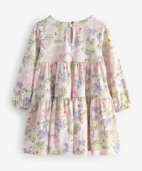 Cath Kidston（キャスキッドソン）の「キッズ ロングスリーブ ティアードドレス Pink Unicorn（ワンピース・キッズ・ピンク・100/110/120）」の6枚目の写真