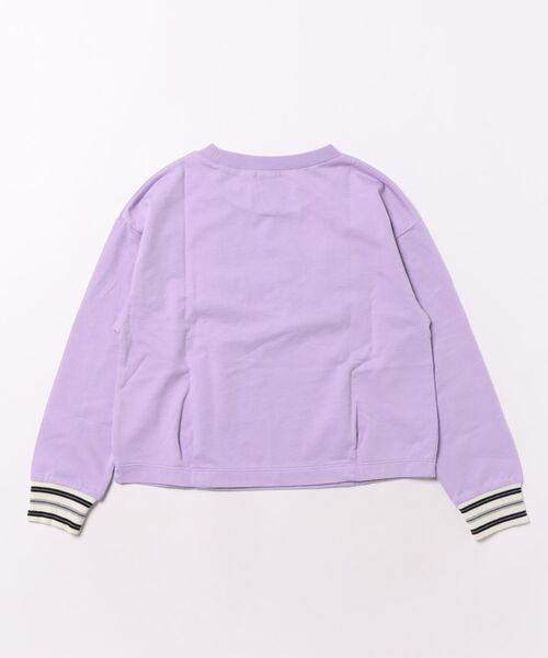 HAKKA KIDS（ハッカキッズ）の「ショート丈トレーナー（Tシャツ/カットソー・キッズ・パープル・120cm/130cm）」の2枚目の写真