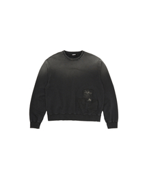 MEA（メア）の「VINTAGE WASHED PATCH SWEATSHIRT [CHARCOAL]（スウェット）」