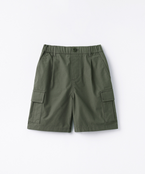 MUSINSA STANDARD KIDS（ムシンサスタンダードキッズ）の「リップストップバンディングカーゴショーツ[セージグリーン]（その他パンツ・レディース・その他・100/110/120/130/140/150/160）」の2枚目の写真