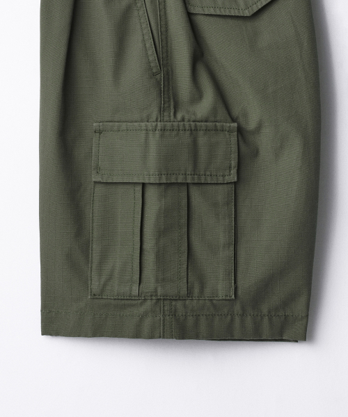 MUSINSA STANDARD KIDS（ムシンサスタンダードキッズ）の「リップストップバンディングカーゴショーツ[セージグリーン]（その他パンツ・レディース・その他・100/110/120/130/140/150/160）」の5枚目の写真