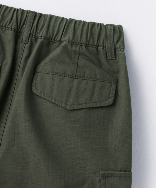 MUSINSA STANDARD KIDS（ムシンサスタンダードキッズ）の「リップストップバンディングカーゴショーツ[セージグリーン]（その他パンツ・レディース・その他・100/110/120/130/140/150/160）」の6枚目の写真