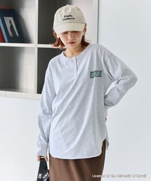 GOOD ROCK SPEED（グッドロックスピード）の「【GOOD ROCK SPEED】カレッジ ヘンリーネックロンT（Tシャツ/カットソー）」