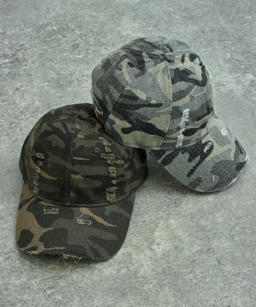 ANAP(アナップ)の「カモフラ ダメージ キャップ(キャップ・レディース・グレー/カーキ・F)」の14枚目の写真