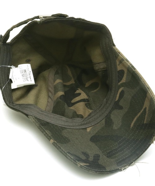 ANAP(アナップ)の「カモフラ ダメージ キャップ(キャップ・レディース・グレー/カーキ・F)」の3枚目の写真