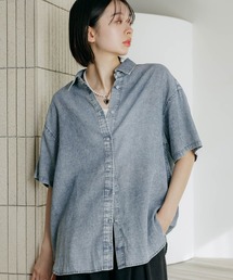 PAGEBOY | シアーデニムショートスリーブシャツ(シャツ/ブラウス)
