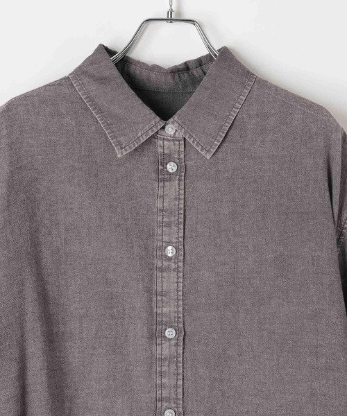 PAGEBOY（ページボーイ）の「シアーデニムショートスリーブシャツ（シャツ/ブラウス・レディース・ブラック系その他/ブルー系その他/インディゴブルー・FREE）」の16枚目の写真