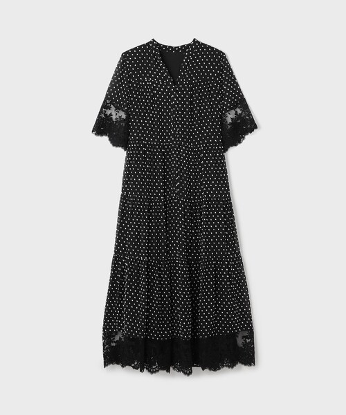 Diagram（ダイアグラム）の「カフタンシフォンワンピース（ワンピース・レディース・キナリ/ブラック・38/36）」の2枚目の写真