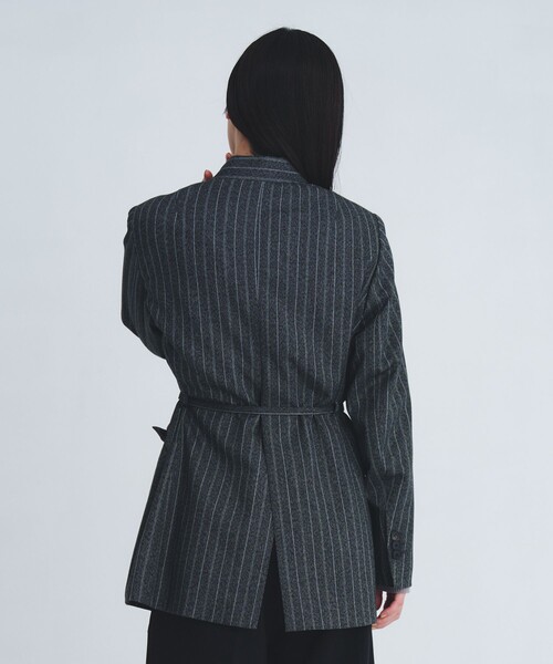 UNITED TOKYO（ユナイテッドトウキョウ）の「【新作】スタンドカラーテーラードジャケット｜オフィスカジュアル/オケージョン/春服（テーラードジャケット・レディース・ブラウン/マルチ・1/2）」の10枚目の写真