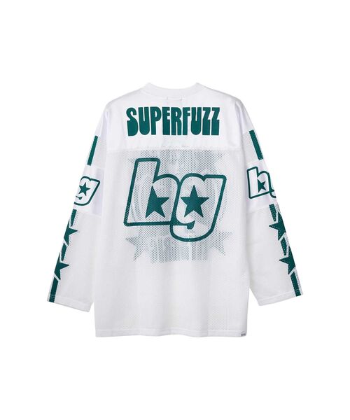 HYSTERIC GLAMOUR（ヒステリックグラマー）の「BANANA GIRL ホッケーシャツ（Tシャツ/カットソー・メンズ・ホワイト/ブルー/ブラック・X-LARGE/LARGE/MEDIUM/SMALL）」の4枚目の写真