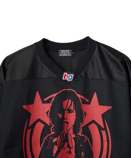 HYSTERIC GLAMOUR（ヒステリックグラマー）の「BANANA GIRL ホッケーシャツ（Tシャツ/カットソー・メンズ・ホワイト/ブルー/ブラック・X-LARGE/LARGE/MEDIUM/SMALL）」の11枚目の写真