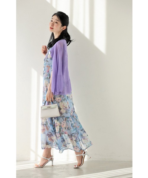 cawaii(カワイイ)の「暖かな日差しに花開くシアーミディアムワンピース(インナー付き)(ワンピース・レディース・ブルー・L~LL/S~M)」の20枚目の写真