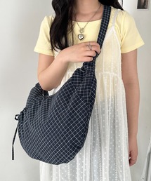 CLEA | ドロストリボンチェック柄ショルダーバッグ(ボディバッグ/ウエストポーチ)