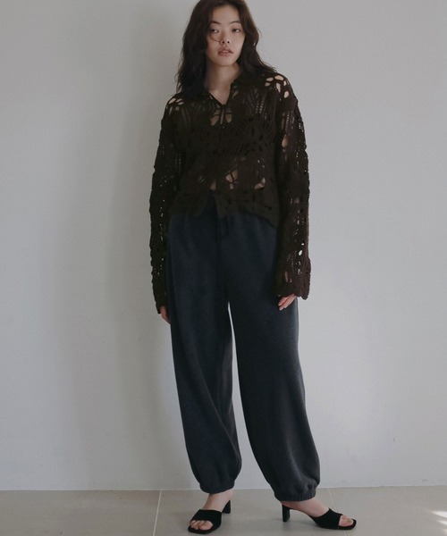 anuke（アンヌーク）の「Embroidery Over Shirts（シャツ/ブラウス・レディース・アイボリー/ブラウン・FREE）」の8枚目の写真